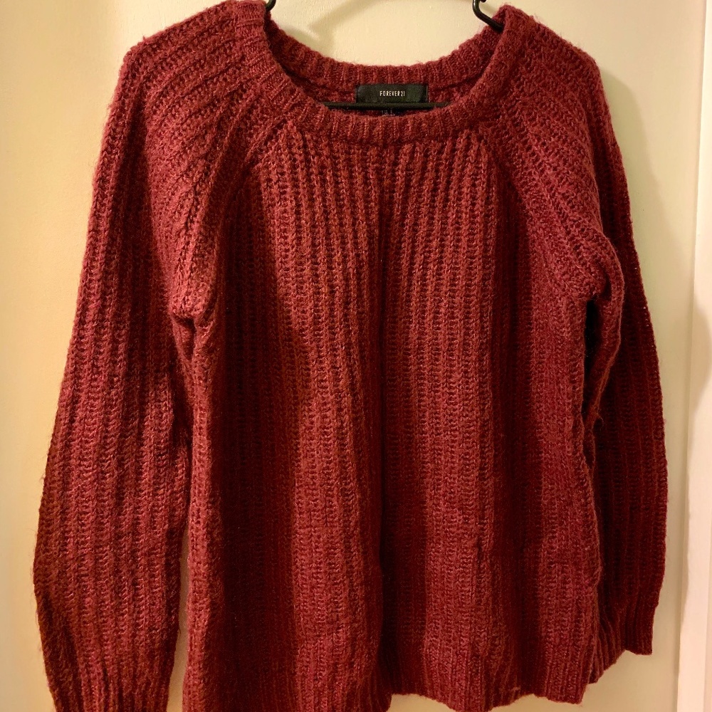 Forever 21 Maroon Sweater